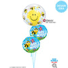 Qualatex 24 inch BUBBLE - SWEET BEES & DAISIES Bubble Balloon 15733-Q