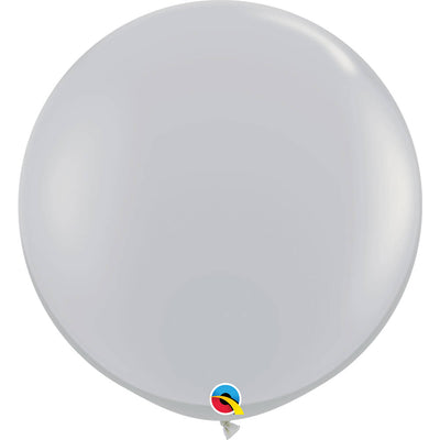 Qualatex 36 inch QUALATEX GRAY Latex Balloons 92300-Q