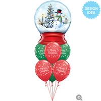 Qualatex 36 inch SNOW GLOBE Foil Balloon 23494-Q-P