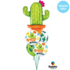 Qualatex 39 inch POTTED CACTUS Foil Balloon 78652-Q-P