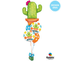 Qualatex 39 inch POTTED CACTUS Foil Balloon 78652-Q-P