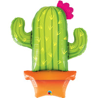 Qualatex 39 inch POTTED CACTUS Foil Balloon 78652-Q-P