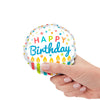 Qualatex 4 inch BIRTHDAY CANDLES MINI SHAPE (AIR-FILL ONLY) Foil Balloon 25184-Q-U