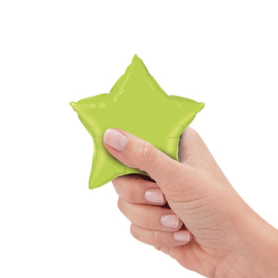 Qualatex 4 inch MINI STAR - LIME GREEN (AIR-FILL ONLY) Foil Balloon 63775-Q-U