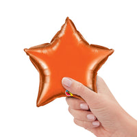 Qualatex 9 inch STAR - ORANGE (AIR-FILL ONLY) Foil Balloon 12759-Q-U