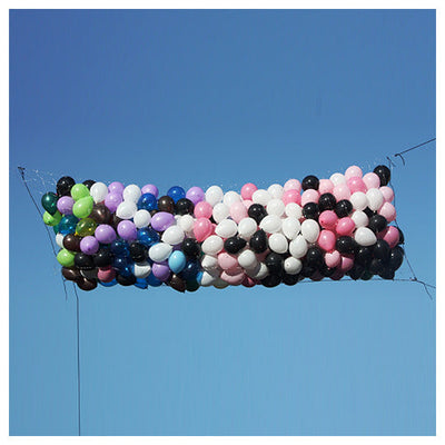 Silver Rainbow BALLOON DROP NET - 7FT X 20FT Balloon Drops BNP7X20-SR