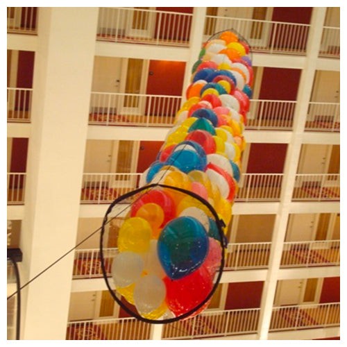 Silver Rainbow BOSS 2000 - BALLOON DROP NET - 4FT X 45FT Balloon Drops BOSS2000-SR