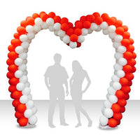 Silver Rainbow HEART FRAME BALLOON ARCH KIT Framing KHF6-F2B2-SR