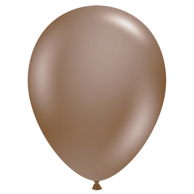 TUFTEX 11 inch TUFTEX COCOA BROWN Latex Balloons 10042-M