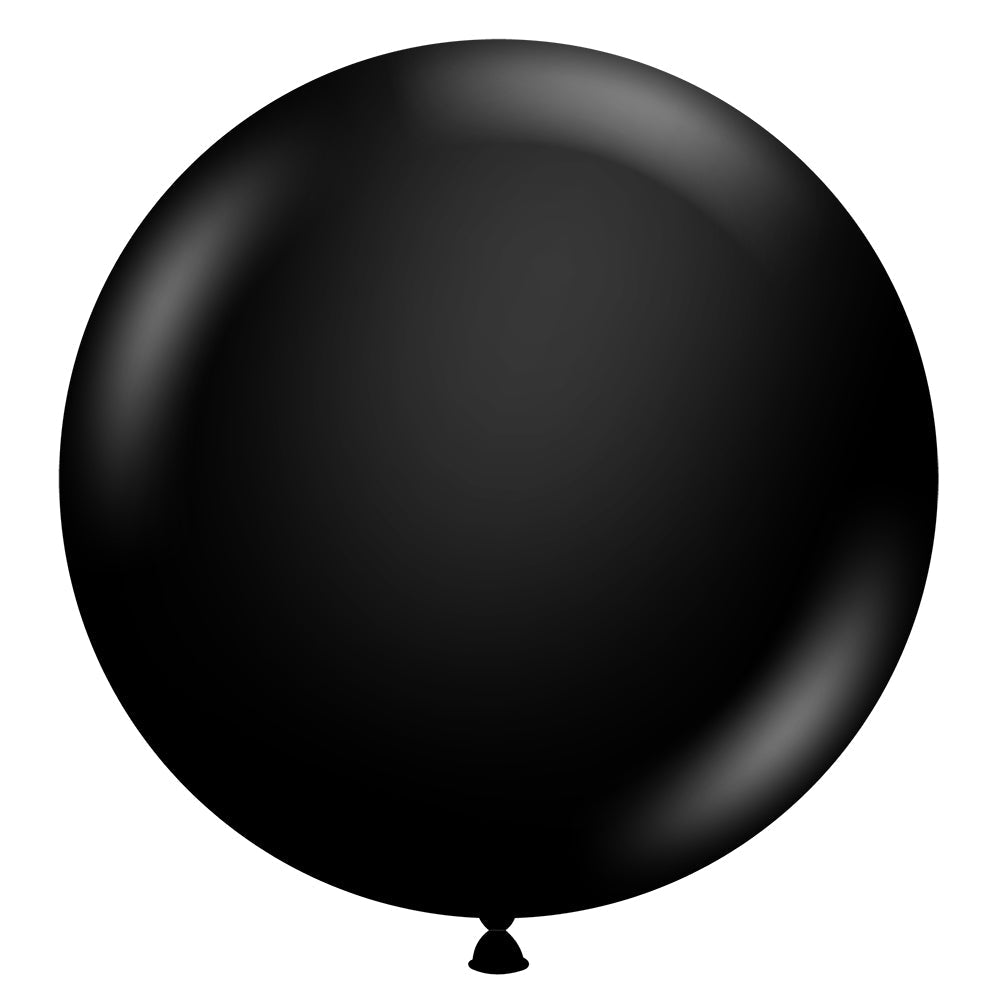 TUFTEX 17 inch TUFTEX BLACK Latex Balloons 17078-M