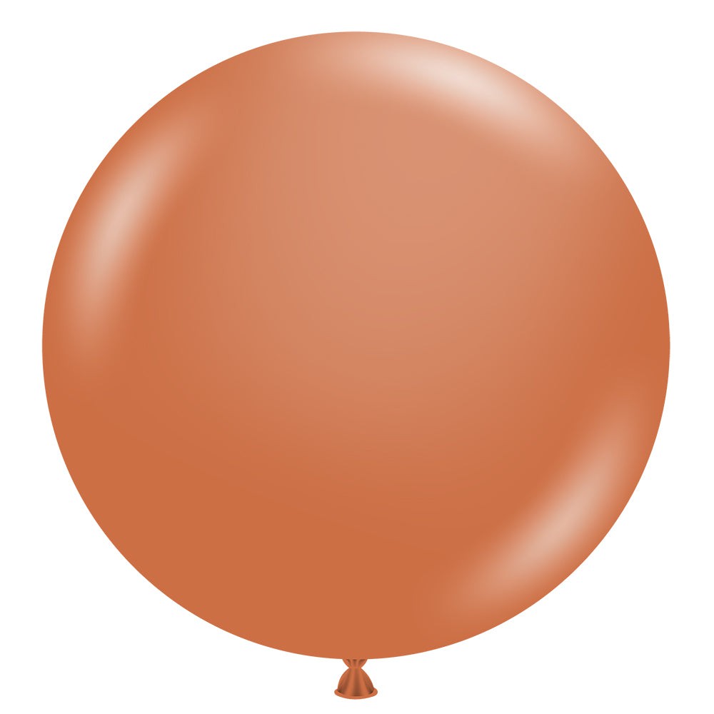 TUFTEX 17 inch TUFTEX BURNT ORANGE Latex Balloons 17035-M