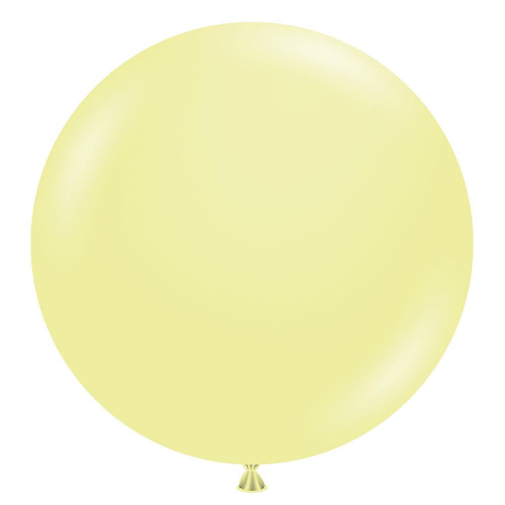 TUFTEX 17 inch TUFTEX LEMONADE YELLOW Latex Balloons 17083-M