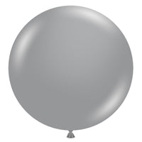 TUFTEX 17 inch TUFTEX METALLIC SILVER Latex Balloons 17032-M