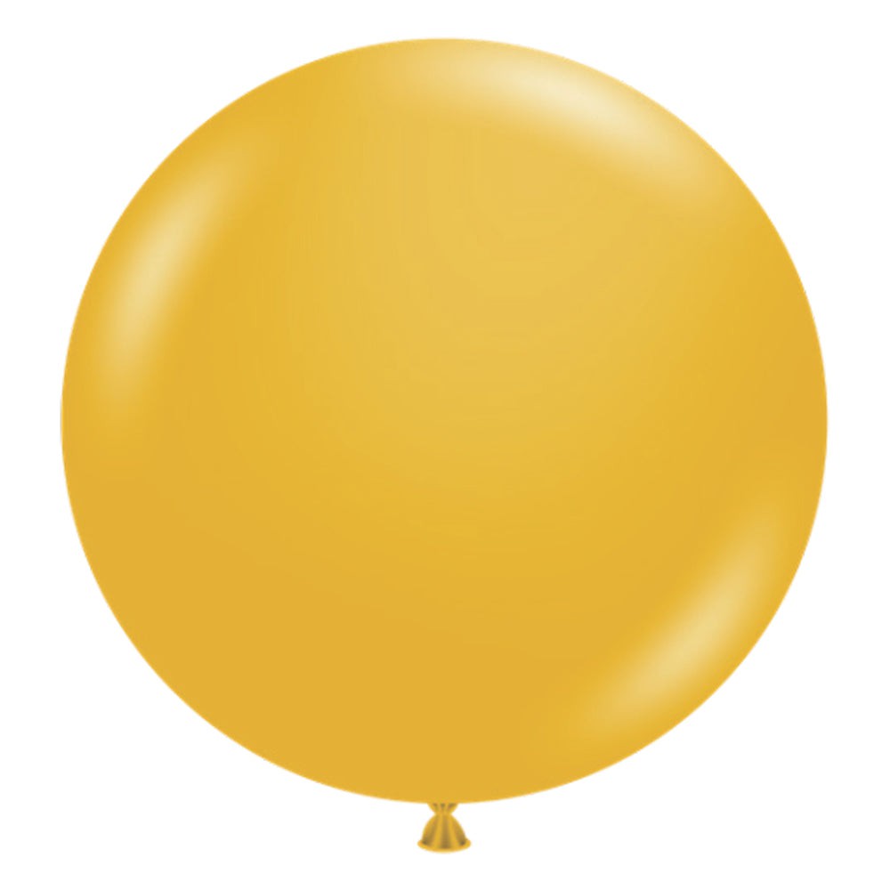 TUFTEX 17 inch TUFTEX MUSTARD Latex Balloons 17024-M