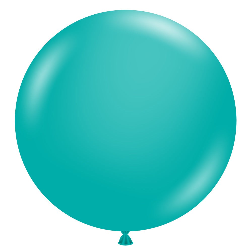 TUFTEX 17 inch TUFTEX TEAL Latex Balloons 17028-M