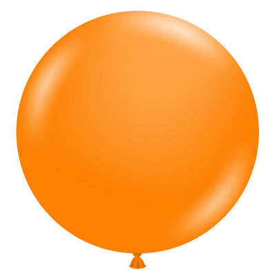 TUFTEX 24 inch TUFTEX CRYSTAL TANGERINE Latex Balloons 24048-M