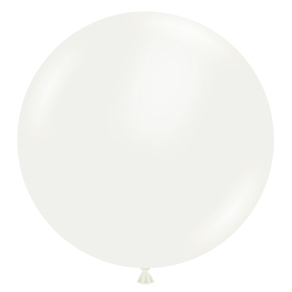 TUFTEX 24 inch TUFTEX WHITE Latex Balloons 24008-M