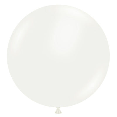 TUFTEX 24 inch TUFTEX WHITE Latex Balloons 24008-M