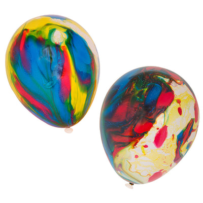 Unique 12 inch MARBLEIZED (6 PK) Latex Balloons 5115-UN