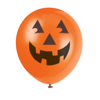 Unique 12 inch PUMPKIN (6 PK) Latex Balloons 8786-UN