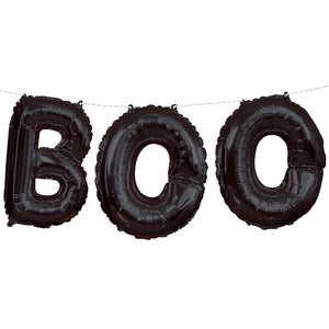 Unique 14 inch BOO FOIL LETTER BALLOON BANNER KIT (AIR-FILL ONLY) Foil Balloon 52146-UN-P