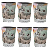 Unique 16 oz. MANDALORIAN - THE CHILD PLASTIC STADIUM CUPS (6 PK) Cups 78327-UN