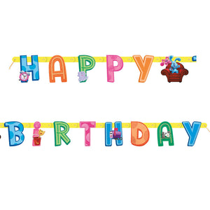 Unique 6.5ft BLUE'S CLUES JOINTED HAPPY BIRTHDAY BANNER Party Decor 20570-UN