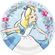 Unique 9 inch ALICE IN WONDERLAND ROUND DINNER PLATES (8 PK) Plates 77285-UN