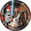 Unique 9 inch STAR WARS EPISODE VIII ROUND DINNER PLATES (8 PK) Plates 59415-UN