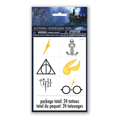 Unique HARRY POTTER TATTOOS (24 PK) Novelties 59082-UN