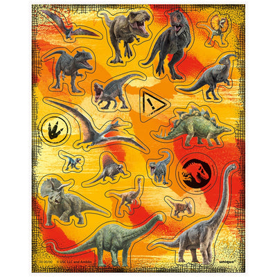 Unique JURASSIC WORLD 3 STICKER SHEET (4 PK) Novelties 43519-UN