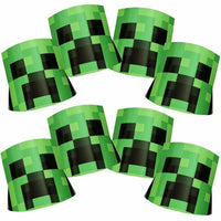 Unique MINECRAFT PARTY HATS (8 PK) Party Hats 79411-UN