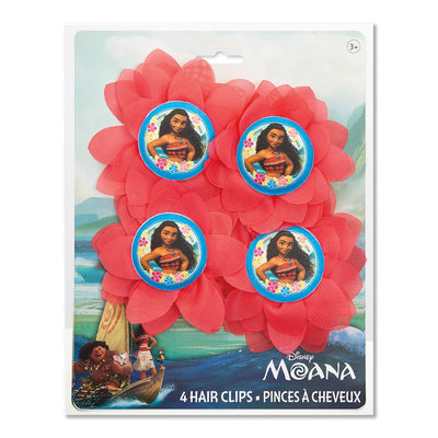 Unique MOANA FLOWER CLIP HAIR (4 PK) Novelties 59828-UN