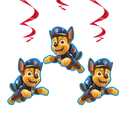 Unique PAW PATROL HANGING SWIRLS (3 PK) Party Decor 77430-UN