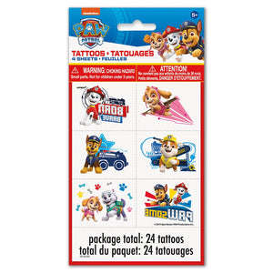 Unique PAW PATROL TATTOO SHEETS (24 PK) Novelties 77439-UN