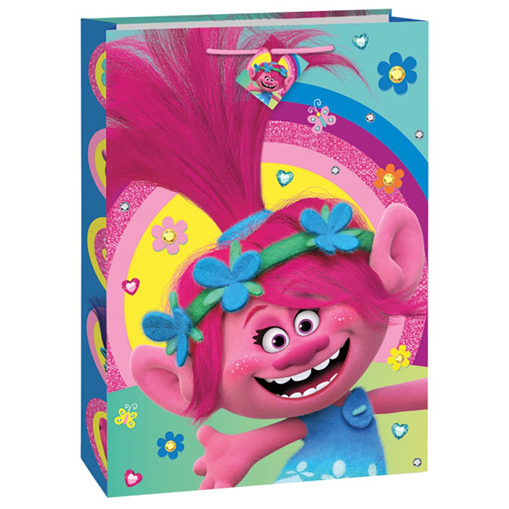 Unique TROLLS GIFT BAG - JUMBO Gift Bags/ Wrap 51241-UN